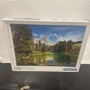 Clementoni Blue Lake 1500 Piece Jigsaw Puzzle Landscape Scenery Made in Italy